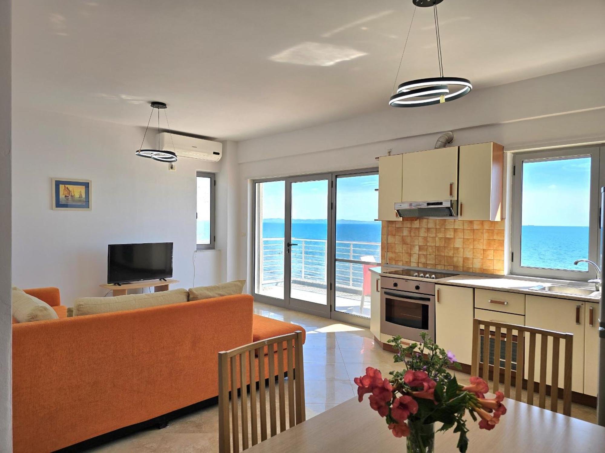 Sea View Apartments In Дуррес Экстерьер фото